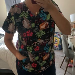 The jungle book scrub top